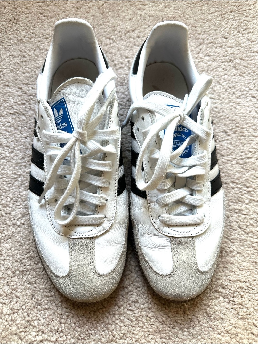 adidas Samba OG J Cloud White Core Black - Picture 12 of 13